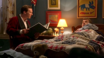 Benedict Cumberbatch y James Corden