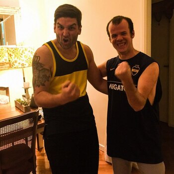 Agustín del Cerro, con su