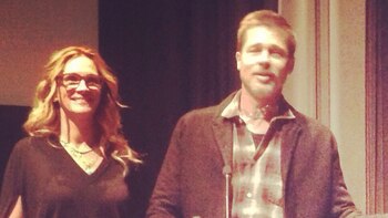 Brad Pitt fue retratado con