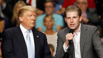 Donald y Eric Trump (Reuters)