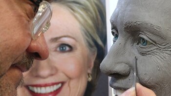 La estatua de Hillary Clinton,