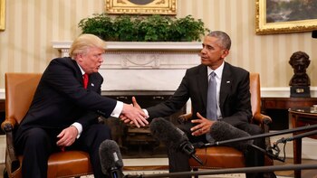 Barack Obama y Donald Trump