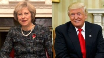 Theresa May y Donald Trump