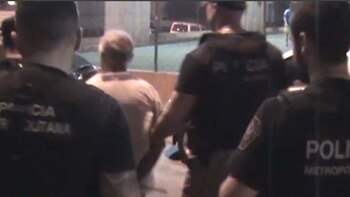 Mammato, al ser arrestado por