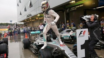 El festejo del británico (Reuters)