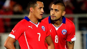 Alexis Sánchez y Arturo Vidal,