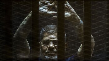 Mohamed Mursi, durante una audiencia