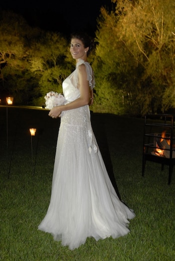 El espectacular diseño de reconocida modista Jenny Packman, una pieza de alta costura con inspiración en la década del ’30