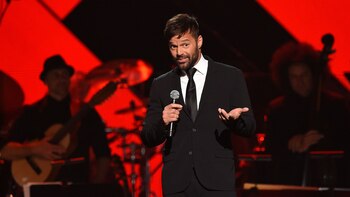Ricky Martin también subió al escenario