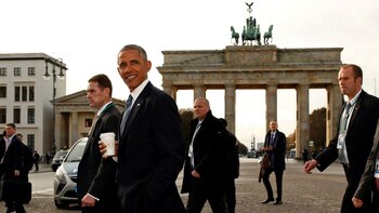 Obama en Berlín (Reuters)