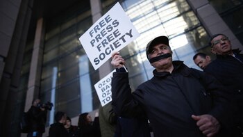 Imagen de una manifestación antes