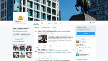 El perfil de Twitter de