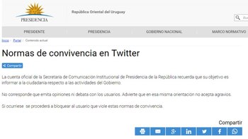 El comunicado de la Presidencia