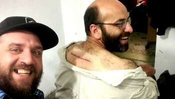 Mariano Oberlin se tatuó una