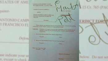 La hoja donde los jurados