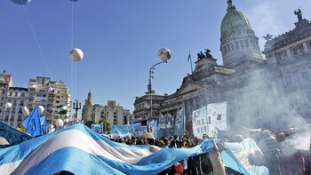 Marcha de la CGT junto