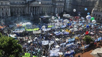 La marcha del viernes (Télam)