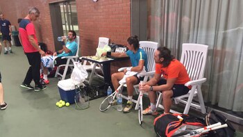 Peña López entrenó con Del