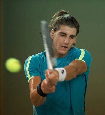 El mendocino, en el entrenamiento