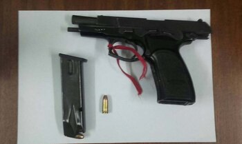 Una de las armas secuestradas