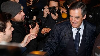 Fillon, durante la primera vuelta