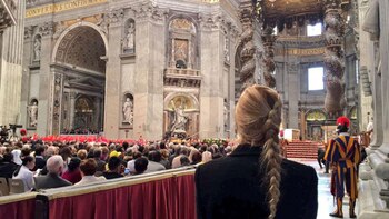 Tintori asistió a la misa