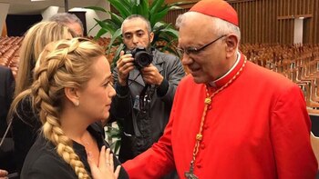 Lilian Tintori junto con Baltazar