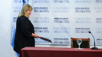La Canciller dejó varias definiciones (Télam)