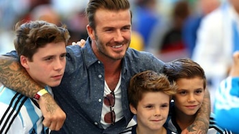 David Beckham junto a sus