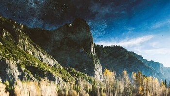 Un cielo nocturno sobre la