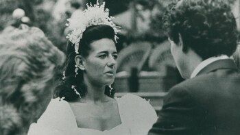 Durante su casamiento con el