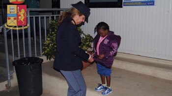 María Volpe con la pequeña