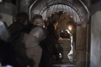 Cristianos esperan para ver la