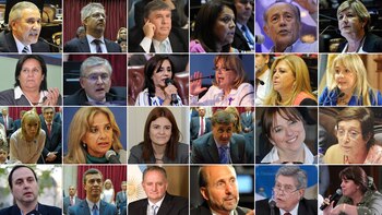Los 24 senadores que votaron