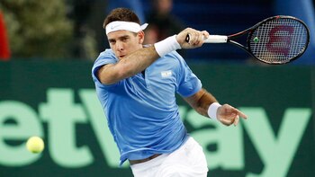 Del Potro irá por un triunfo para igualar la serie (AP)