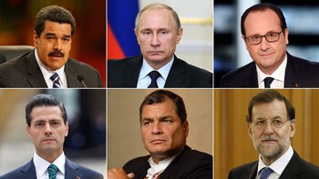 Nicolas Maduro, Vladimir Putin, Francois
