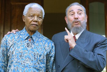 Fidel Castro junto a Nelson