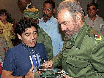 Maradona y Fidel Castro forjaron