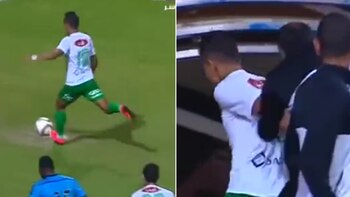 El jugador erró el penal