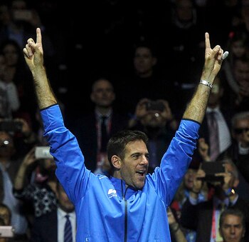 Del Potro con su dedo