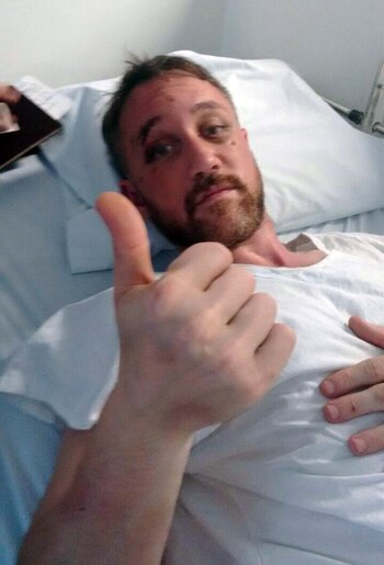 Gabriel Rivanera, hospitalizado