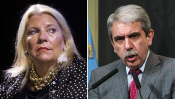 Elisa Carrio y Anibal Fernandez