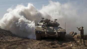 Fuerzas israelíes en la frontera
