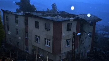 Así quedó la residencia después