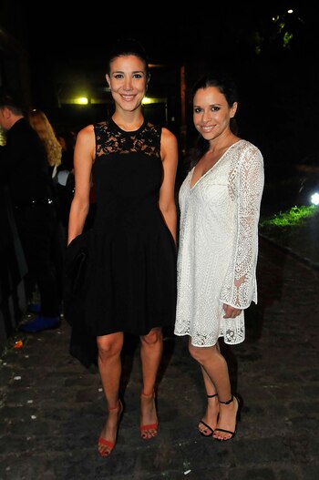 Con Julieta Ortega, una de