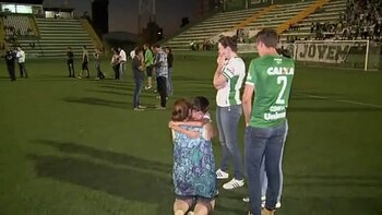 Familiares de jugadores fallecidos del