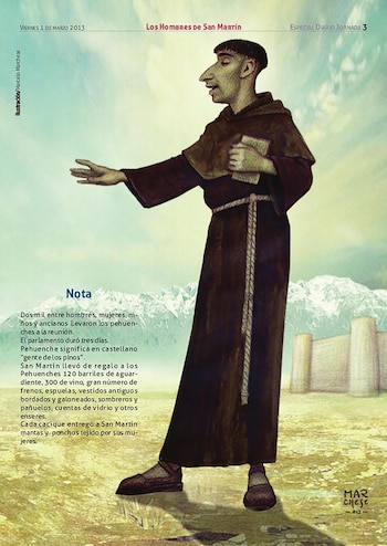 Fray Francisco Inalicán, capellán araucano (Dirección General de Escuelas Mendoza)