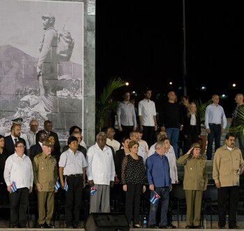 Raúl Castro durante el acto