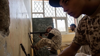 Tropas del gobierno de Tobruk