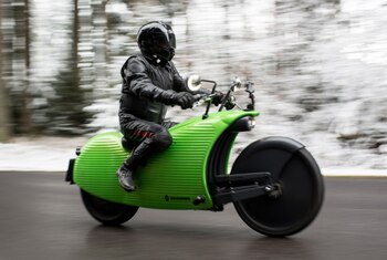 A Johammer electric motorcycle in